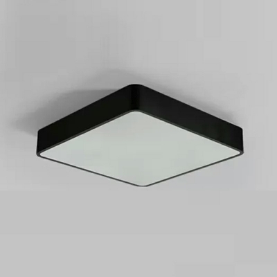 Contemporary Flush Ceiling Light Black Color Ceiling Light for Office Meeting Room