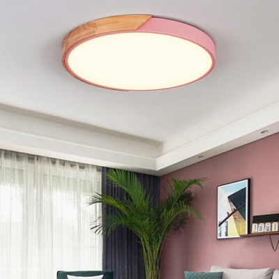 Contemporary Flush Ceiling Lights Macaron Flush Ceiling Light Fixture for Bedroom Dining Room