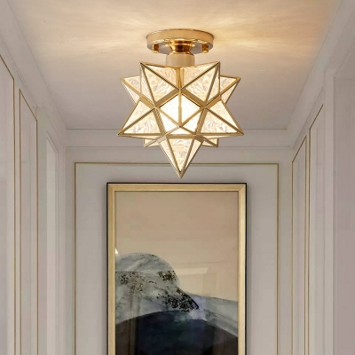 Creative Acrylic Decorative Ceiling Light Colonial Style for Corridor and Hallway