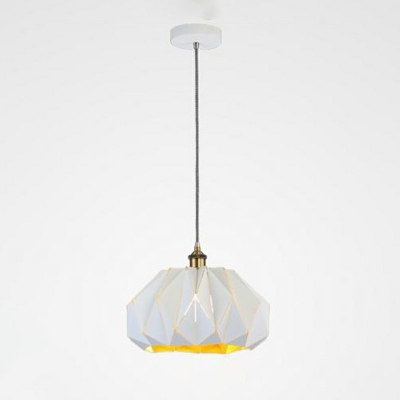 Geometry Chandelier Light Fixture Modern Metal Shade Indoor Hanging Lamp