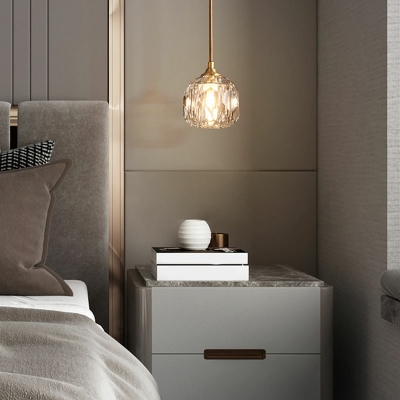 Modern Pendant Lamp Crystal Hanging Light Fixtures for Bedroom Living Room