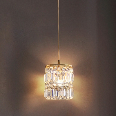 Modern Pendant Lighting Crystal Hanging Light Fixtures for Bedroom Living Room