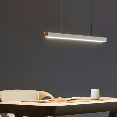 Modern Style LED Pendant Light Minimalism Style Metal Linear Hanging Light for Office