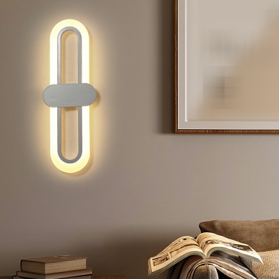 Modern Style LED Wall Sconce Nordic Style Minimalism Metal Acrylic Wall Light for Bedside