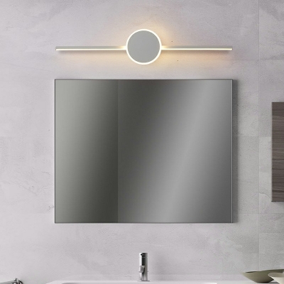 Postmodern Led Vanity Light Strip Linear Vanity Lighting Ideas for Bathroom