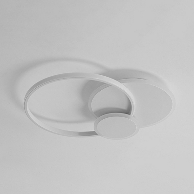 3 Lights LED Flushmount Light Modern Style Minimalism Metal Acrylic Celling Light for Living Room