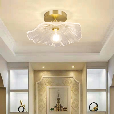 Contemporary Flush Ceiling Lights Glass Flush Ceiling Light Fixture for Bedroom Corridor