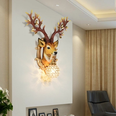 Creative Crystal Ball Wall Sconce Light for Hall Corridor and Bedroom