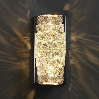 Modern Creative Crystal Wall Sconce Decorated in Bedroom Warm Bedside Lamp