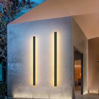 Modern Minimalist Flush Mount Wall Sconce Linear Wall Lighting Ideas for Hallway Outdoor