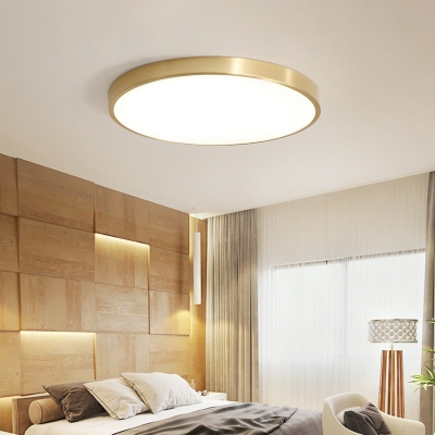 Modern Minimalist Metal Flush Mount Light for Hallway Corridor and Bedroom