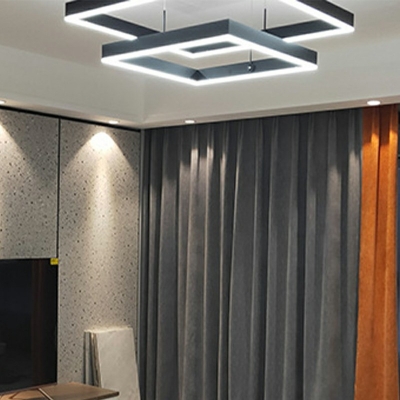 Modernist Ceiling Chandelier Multi-layer Hanging Lights Pendant Light Fixtures for Dining Room