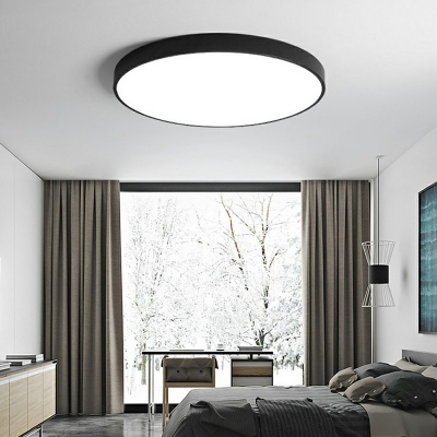 Ultra-Modern Flush Mount Ceiling Lamp Round Flush Mount Fixture for Office Living Room