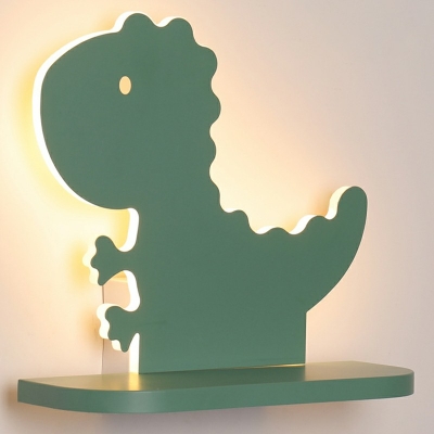 1-Light Sconce Light Fixtures ​Kids Style Dinosaur Shape Acrylic Wall Washer Sconce