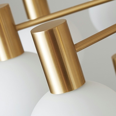 Brass Chandelier Modern 12 Lights Minimalist Large Pendants Lighting Fixtures for Living Room