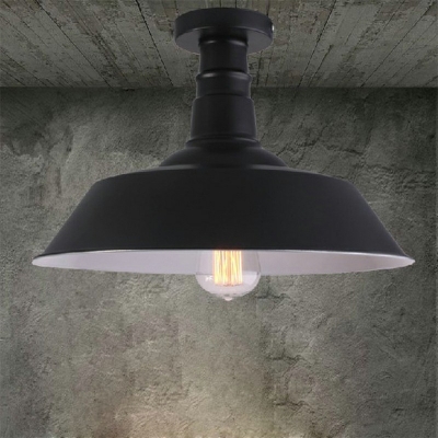 Industrial Style Ceiling Lamp Close to Ceiling Lighting Fixture for Living Room Shop