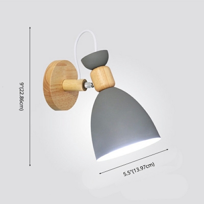 Modern Minimalist Macaron LED Wall Light for Bedroom Corridor and Aisle
