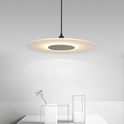 Modern Style LED Pendant Light Minimalism Style Acrylic Metal Hanging Light for Dinning Room