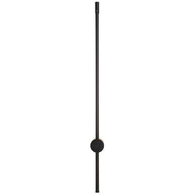 Modern Style Linear Wall Lamp Metal 1 Light Wall Light in Black for Living Room