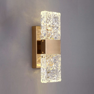 Nordic Style LED Wall Sconce Industrial Style Glass Metal Wall Light for Courtyard
