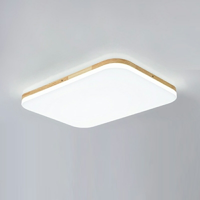Contemporary Wood Material Flush Ceiling Light Flush Mount Ceiling Light Fixtures for Bedroom