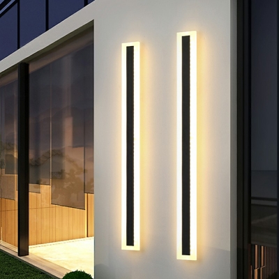 Minimalist Wall Lighting Fixtures Linear Wall Mounted Lighting for Outdoor Hallway