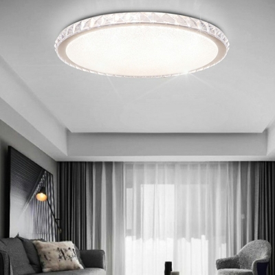 Modern Style Ceiling Fixture Crystal Material Ceiling Lamp for Dining Room Bedroom