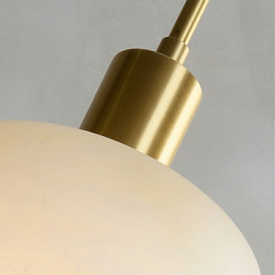 Modern Style LED Pendant Light Nordic Style Ceramic Hanging Light for Bedside Kitchen
