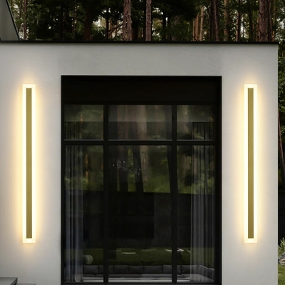Modern Style LED Wall Sconce Metal Acrylic Square Shape Wall Light for Courtyard