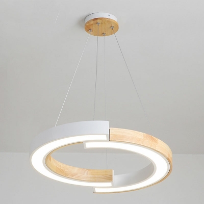 Modern Style Ring Shade Pedant Light in Gold  and Silver Finish Contracted Hanging Lights