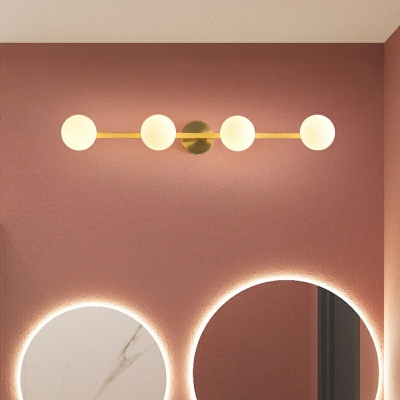 Modern Vanity Lighting 4 Light Linear Led Vanity Light Strip for Bathroom