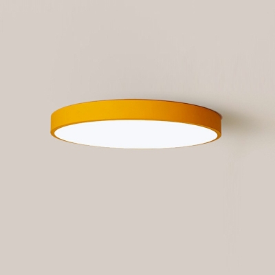 Nordic Style LED Celling Light Modern Style Macaron Flushmount Light for Bedroom
