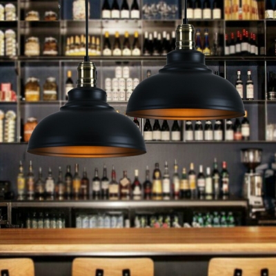Restaurant Metal Lighting Double Bubble Vintage Industrial Pendant Lamp