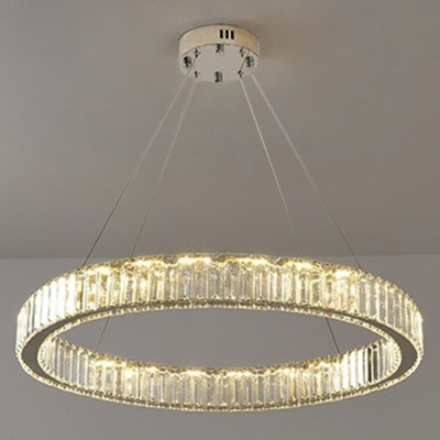 Round Shape Chandelier Lamp Crystal Chandelier Light Fixtures for Living Room Bedroom