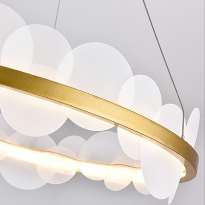  Round LED Light Glass Chandelier Lighting Fixtures Modern Living Room Chandelier Lamp
