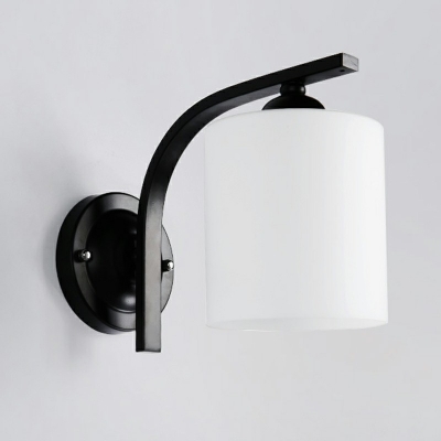 Black Wall Sconces Lighting Fixtures with Metal Cylinder Shade Industrial Basic Outdoor Sconce Wall Lighting