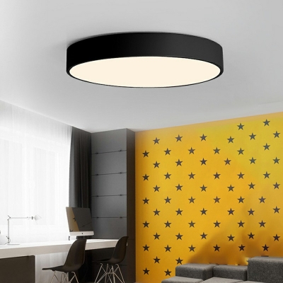 Contemporary Flush Ceiling Lights Macaron Color Flush Ceiling Light Fixture for Bedroom