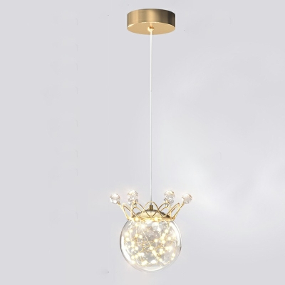 Globe Modern Pendants Lighting Fixtures Gypsophila Metal Hanging Light for Living Room