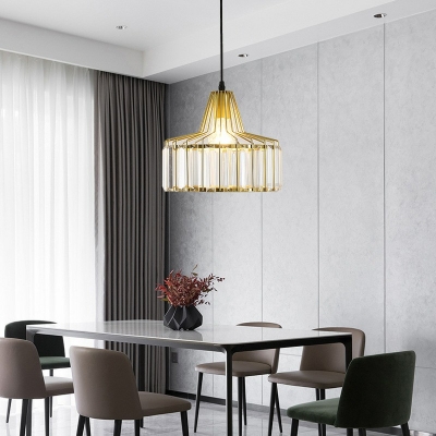 Modern Drop Pendant Crystal Pendant Lights for Bedroom Living Room Dining Room