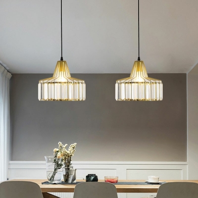 Modern Drop Pendant Crystal Pendant Lights for Bedroom Living Room Dining Room