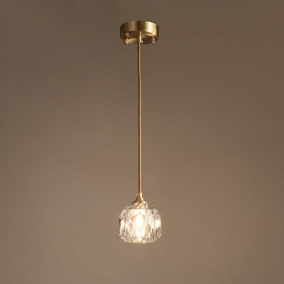 Modern Pendant Lamp Crystal Hanging Light Fixtures for Bedroom Living Room
