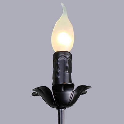 Modern Style Candle Shaped Chandelier Metal 3 Light Chandelier for Restaurant