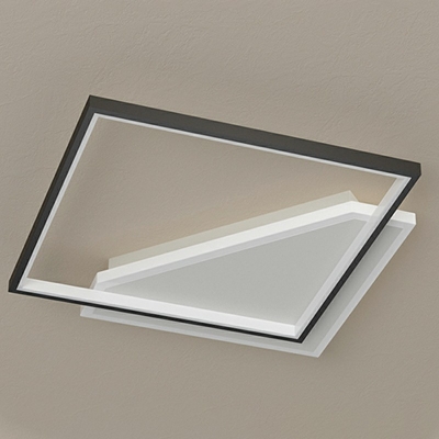 Modern Style LED Flushmount Light 2 Lights Nordic Style Metal Acrylic Celling Light for Bedroom