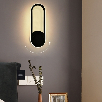 Modern Style LED Wall Sconce Nordic Style Minimalism Metal Acrylic Wall Light for Bedside