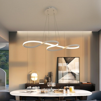 Modern Suspension Pendant Light Linear Pendant Light Fixtures for Dining Room Living Room