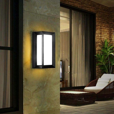 Simple Outdoor Waterproof Led Wall Lamp for Courtyard Villa and Balcony