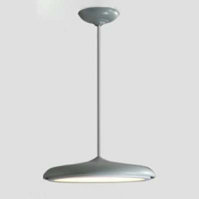 1-Light Pendulum Lights Modern Style Flying Saucer Shape Metal Pendant Ceiling Lights