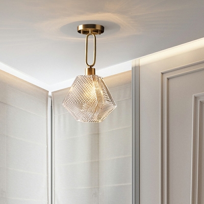 Contemporary Glass Flush Ceiling Light Flush Mount Ceiling Light Fixtures for Corridor Dining Room