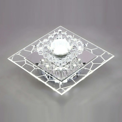 Modern Ceiling Lamp Crystal Ceiling Fixture for Corridor Living Room Opening 1.9