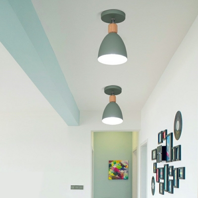 Modern Semi Flush Mount Light Fixture Nordic Basic Light Fixtures Ceiling for Living Room